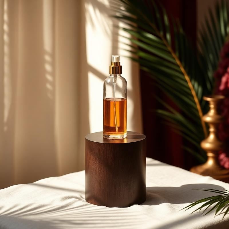 Spray d'ambiance Henriette vaporisé dans un intérieur lumineux en Provence, Spray d'ambiance Patchouli 100ml